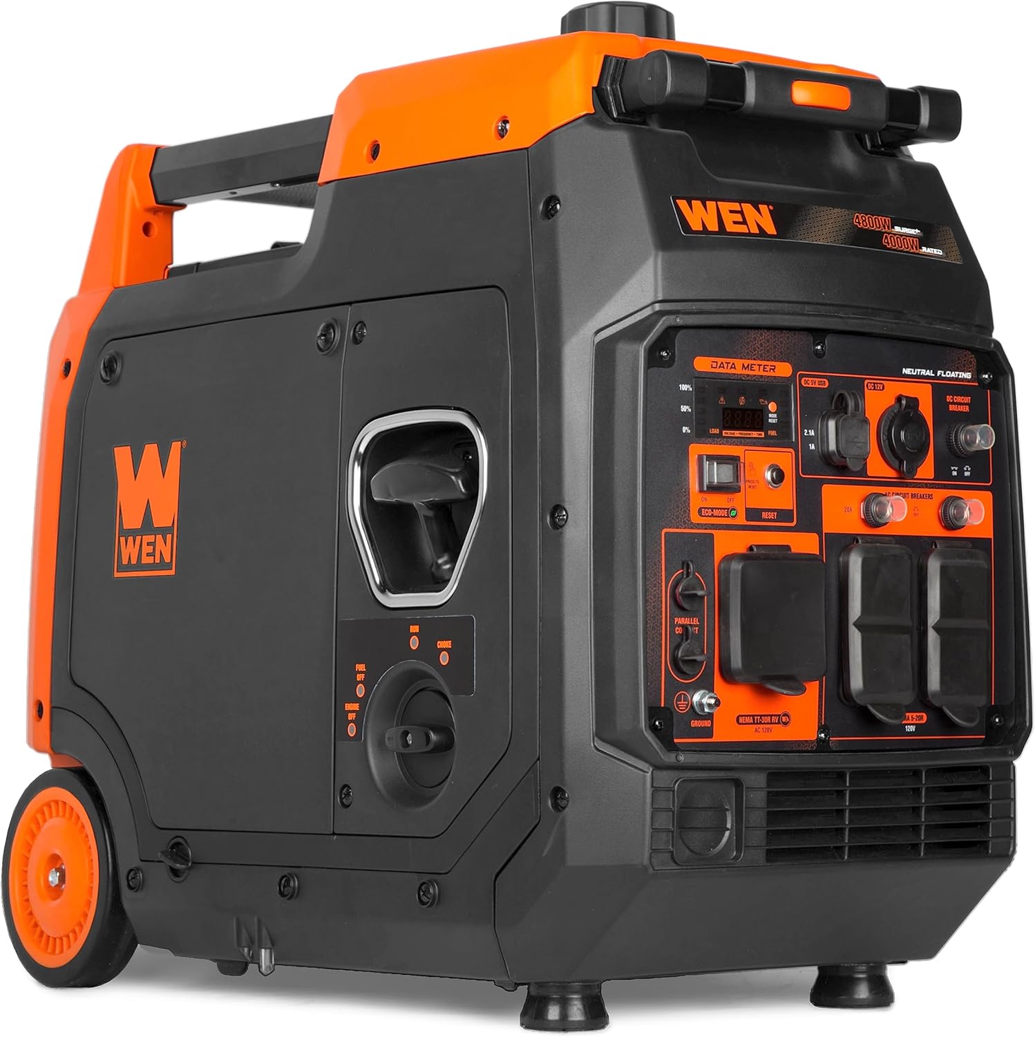 WEN Quiet and Lightweight 4800-Watt RV-Ready Portable Inverter Generator with Fuel Shut Off (56477i) Gronata