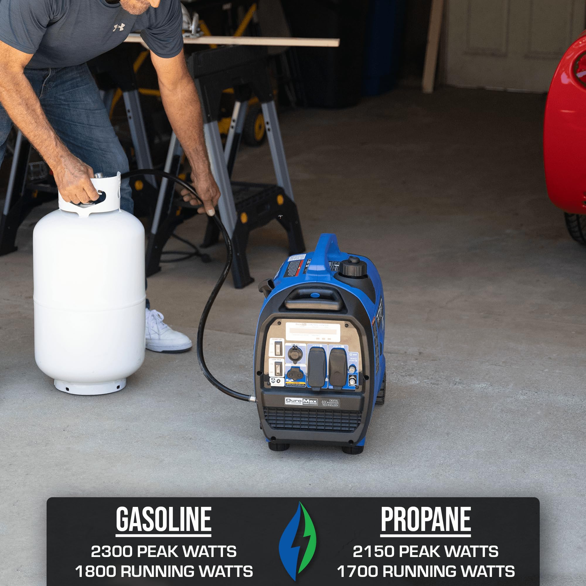 DuroMax XP4500iH 4,500-Watt Dual Fuel Portable Digital Inverter Generator - Gas & Propane, Remote Electric Start, RV & Emergency Ready Gronata