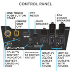 Westinghouse 12500 Peak Watt Home Backup Portable Generator, Remote Electric Start with Auto Choke, Transfer Switch Ready, Gas Powered, CO Sensor Gronata