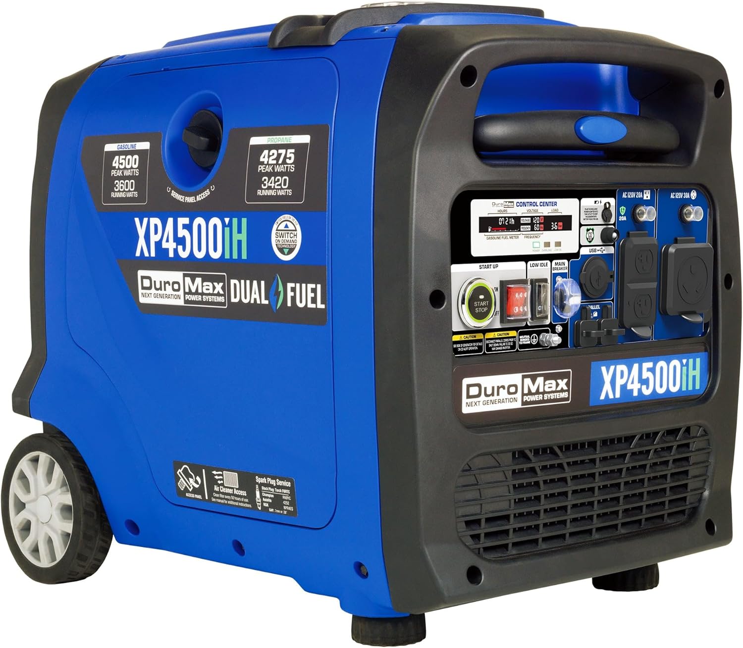 DuroMax XP2300iH 2,300-Watt Dual Fuel Portable Digital Inverter Generator - Gas & Propane, RV & Emergency Ready Gronata