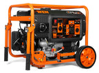 WEN DF623X 6250-Watt 120-Volt/240-Volt Dual Fuel Electric Start Portable Generator with Wheel Kit and CO Shutdown Sensor, Black Gronata