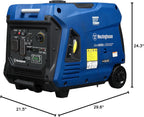 Westinghouse 5000 Peak Watt Super Quiet Portable Inverter Generator, Wheel & Handle Kit, RV Ready 30A Outlet, Gas Powered, CO Sensor, Parallel Capable,Blue Gronata