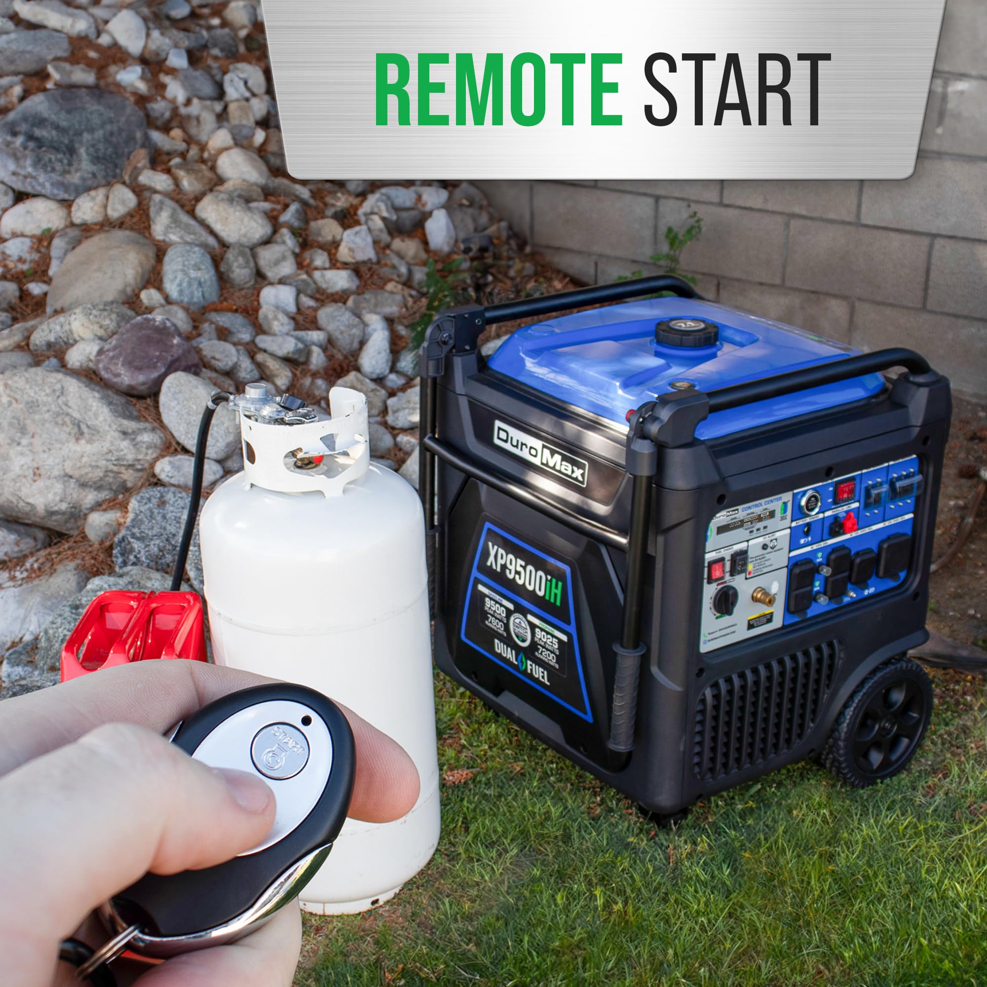 DuroMax XP16000iH 16,000-Watt Dual Fuel Portable Digital Inverter Generator - Gas & Propane, Remote Electric Start, Whole Home Power Backup, Transfer Switch Ready, RV & Emergency Ready Gronata