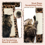 Globlazer Heavy Duty Cat Tree, 70 inch Sturdy Cat Tree for Indoor Cats Extra Large Cat Tower with Scratching Post, Hammock, Cat Condo for Adult Cats Kittens, F70 Pro, Light Grey Gronata