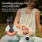 TheraGun Therabody Relief - Quiet Deep Tissue Therapy Massage Gun - Bluetooth Enabled, Electric Percussion Massage Gun & Personal Massager for Pain in The Neck, Back, Leg, Shoulder and Foot (Black) Gronata