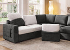 HONBAY Sectional Sleeper Sofa with Pull Out Bed U-Shape Sectional Couch Sleeper Bed with Storage Chaise 6 Seater Sleeper Sectional Sofa, Light Grey Gronata