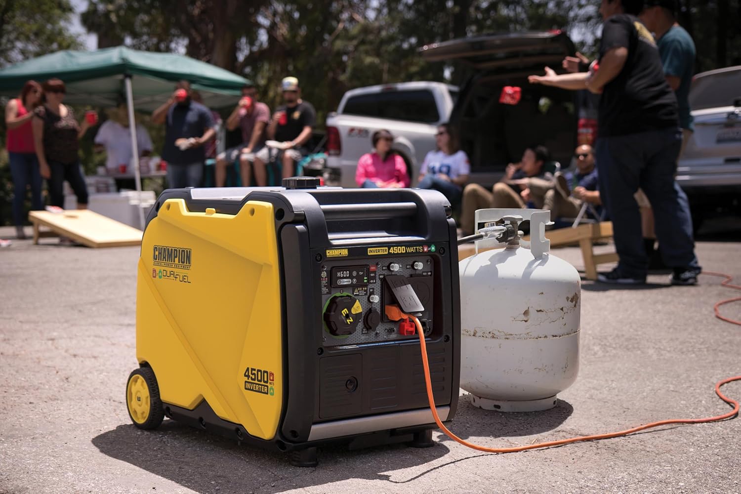 Champion Power Equipment 4500-Watt Electric Start Dual Fuel RV Ready Portable Inverter Generator with Quiet Technology and Free 3-Year Warranty Gronata