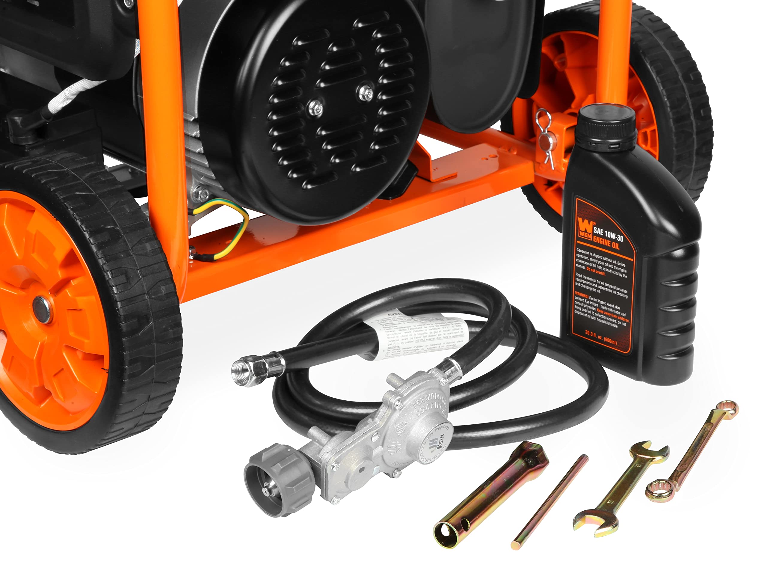WEN DF472X 4750-Watt 120-Volt/240-Volt Dual Fuel Portable Generator with CO Shutdown Sensor Gronata