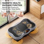 GLYLF Vibration Plate Exercise Machine, 130 Levels Full Body Workout Vibrating Plate for Lymphatic Drainage Weight Loss, 450 Lbs Capacity Shake Platform with Resistance Bands Bluetooth for Women Men Gronata