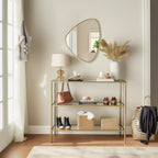 WallBeyond Asymmetrical Mirror, Irregular Mirror Full Length, Boho Wall Mirrors Decorative for Bedroom Living Room Entryway Hall, Mid Century Modern Decor 48" H x 22" W Gronata