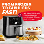 Instant Pot 6QT VORTEX Plus Air Fryer, 6-in-1, Air Fry, Broil, Dehydrate, Crisp, Roast, Reheat, Bake, Dishwasher-Safe Airfryer basket, from the Makers of Instant Pot, Stainless Steel Gronata