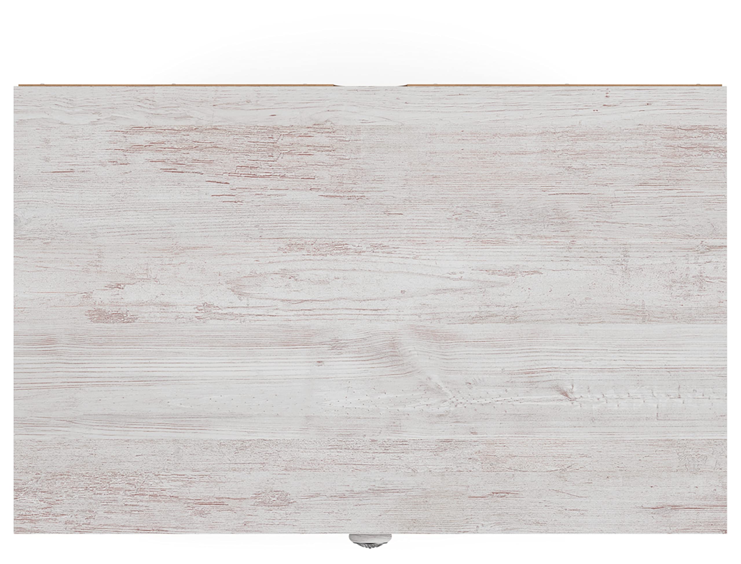 Signature Design by Ashley Shawburn Rustic 5 Drawer Chest of Smooth-Gliding Drawers and Safety Stop, White & Gray Gronata