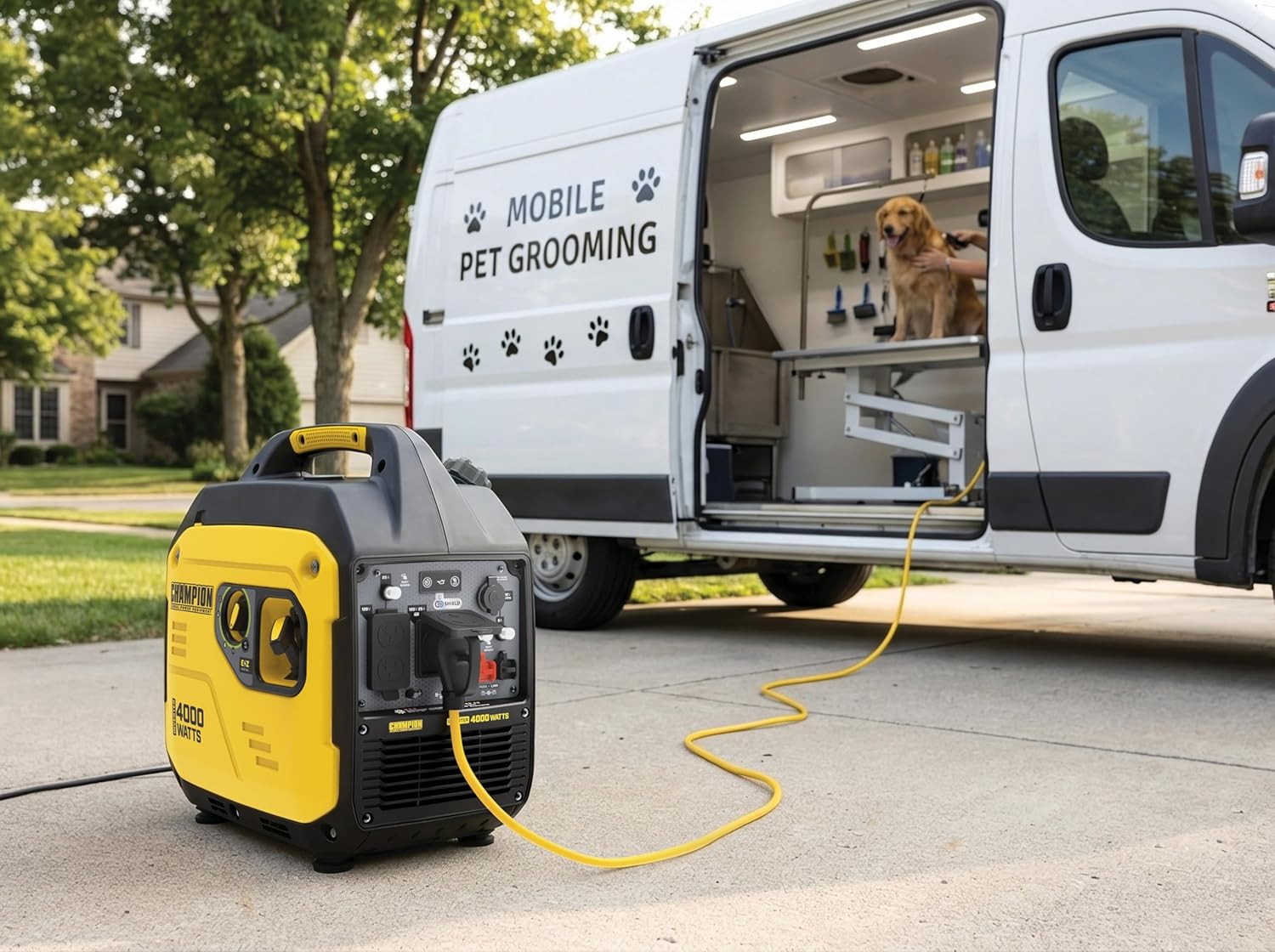 Champion Power Equipment 4000-Watt RV Ready Portable Inverter Generator with Quiet Technology and Free 3-Year Warranty Gronata