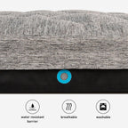 Bedgear Performance Dog Bed - Medium/Large - Durable Pet Bed with Washable Cover - Removable Pad for Travel Gronata