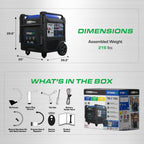 DuroMax XP16000iH 16,000-Watt Dual Fuel Portable Digital Inverter Generator - Gas & Propane, Remote Electric Start, Whole Home Power Backup, Transfer Switch Ready, RV & Emergency Ready Gronata