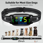 FAFAFROG Dog Bark Collar, Rechargeable Smart Collar, Anti Barking Training Collar with 5 Adjustable Sensitivity Beep Vibration, Bark Collar for Large Medium Small Dogs (Black) Gronata