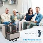 COMFIER 2 in 1 FSA Foot Massager Machine,HSA Shiatsu Foot and Calf Massager with Heat,Kneading,Vibration,Compression Massagers for Feet Health,Plantar Fasclitis,Father‘s Day Gift for Dad Gronata