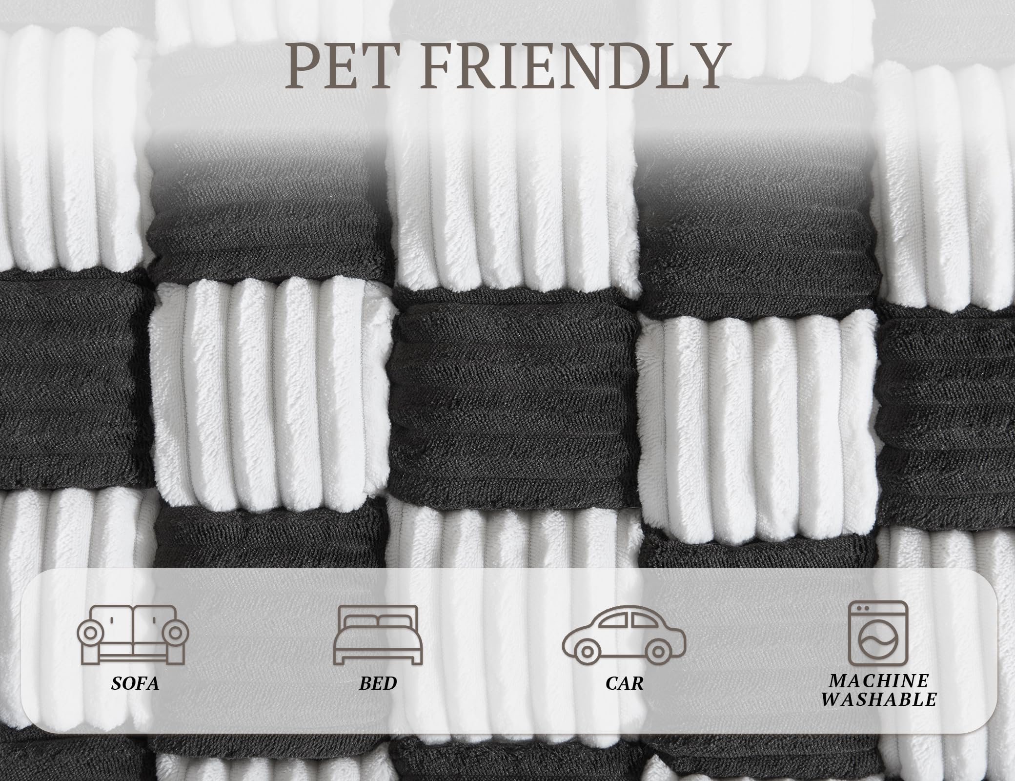 Couch Cushion Cover for dogs Sofa Cover Washable Pet Love Seat Couch Covers for Sofa Slipcovers Couch Protector Blanket for Dogs Sofa Cushion Covers for Pets Washable Pad Black 70x150cm/27.6x59in Gronata