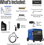 Westinghouse 11000 Peak Watt Dual Fuel Portable Inverter Generator, Remote Electric Start, Transfer Switch Ready, Gas and Propane Powered, Low THD - Safe for Electronics, Parallel Capable, CO Sensor Gronata