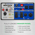 DuroMax XP16000iH 16,000-Watt Dual Fuel Portable Digital Inverter Generator - Gas & Propane, Remote Electric Start, Whole Home Power Backup, Transfer Switch Ready, RV & Emergency Ready Gronata