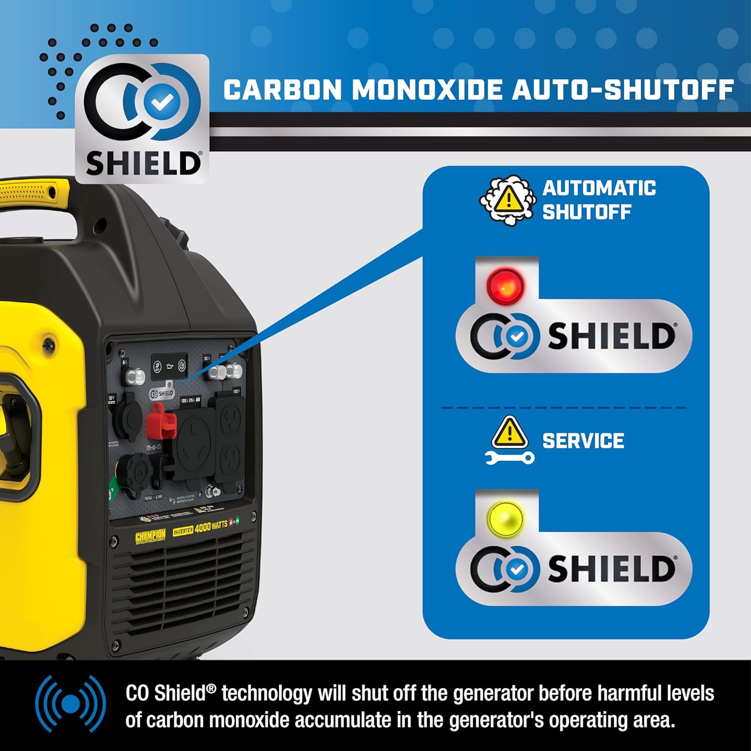 Champion Power Equipment 4000-Watt Dual Fuel RV Ready Portable Inverter Generator with Quiet Technology and Free 3-Year Warranty Gronata