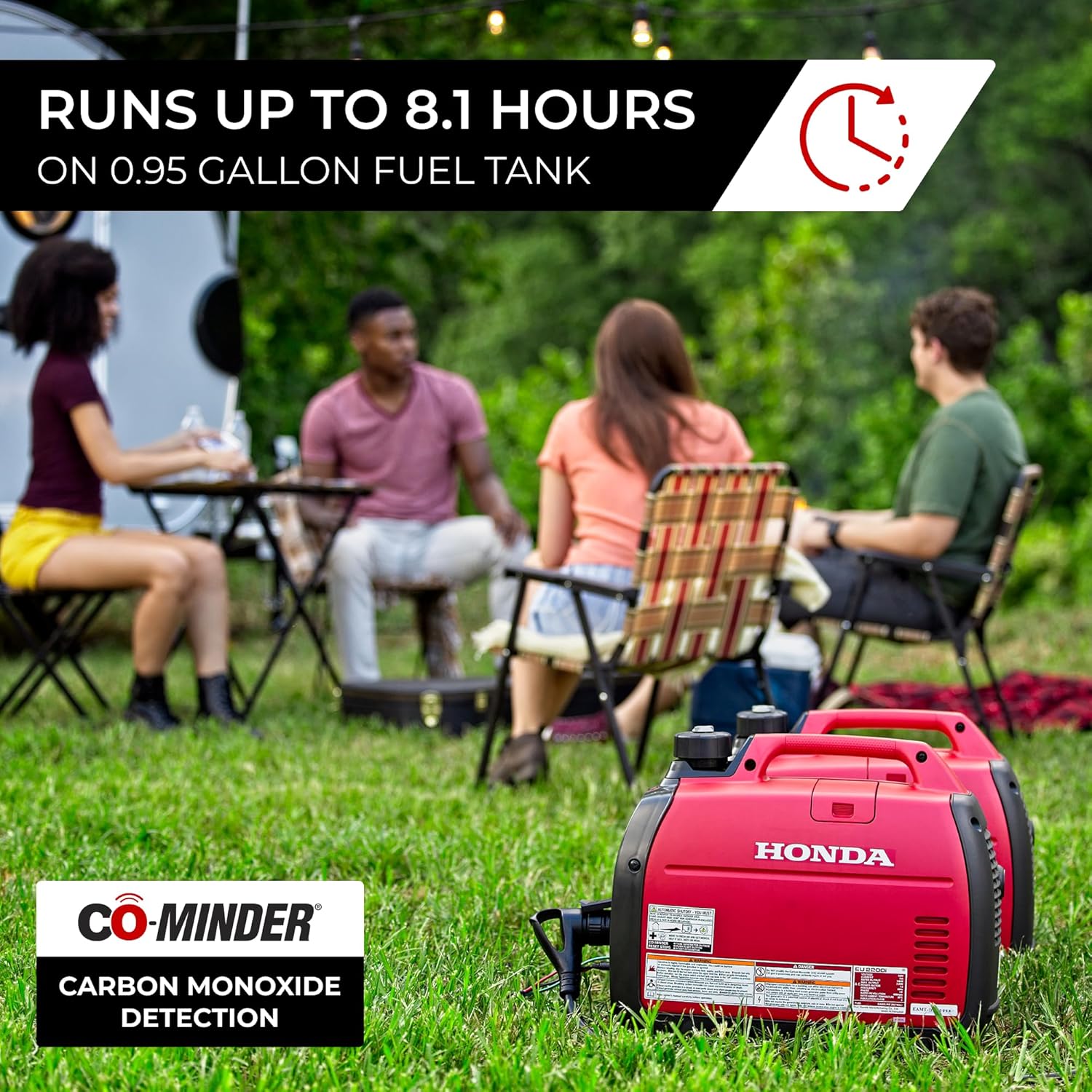 Honda EU2200ITAN 2200-Watt 120-Volt Super Quiet Portable Inverter Generator with CO-Minder Gronata