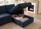 HONBAY Sectional Sleeper Sofa with Pull Out Bed U-Shape Sectional Couch Sleeper Bed with Storage Chaise 6 Seater Sleeper Sectional Sofa, Light Grey Gronata