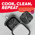 Instant Pot 6QT VORTEX Plus Air Fryer, 6-in-1, Air Fry, Broil, Dehydrate, Crisp, Roast, Reheat, Bake, Dishwasher-Safe Airfryer basket, from the Makers of Instant Pot, Stainless Steel Gronata