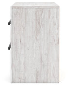 Signature Design by Ashley Wynnlow Rustic 2 Drawer Two Drawer Nightstand, 24.41" Tall, Weathered Gray Gronata