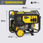 Champion Power Equipment 6875-Watt Dual Fuel Portable Generator with Free 3-Year Warranty Gronata