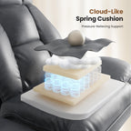 Big and Tall Office Chair, Flip Armrests for Pets & Cross Legged Sitting, Executive Ergonomic Computer Gaming Chair with Foot Rest, Teddy Fleece Wide Seat Reclining Desk Chair, White Vanity Chair Gronata