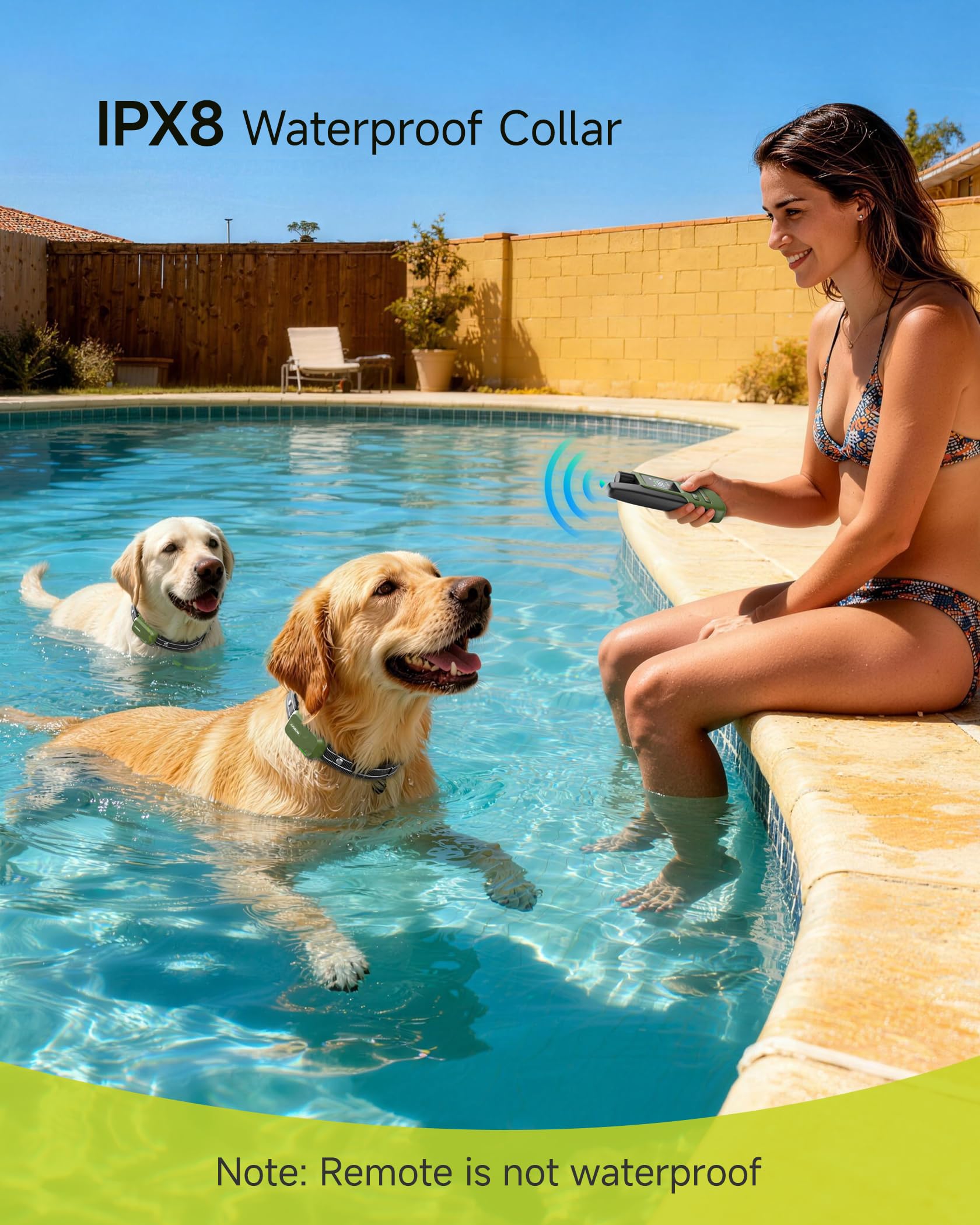 Jugbow Dog Shock Collar - 4500FT Dog Training Collar with Remote, IPX8 Waterproof Electric Dog Collar with 4 Training Modes, Security Lock, Rechargeable eCollar for 10-120lbs Small Medium Large Dogs Gronata