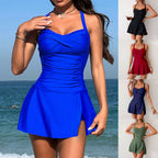Summer Split Swimsuit Female Skirt Style Plus Size Swimsuit Gronata