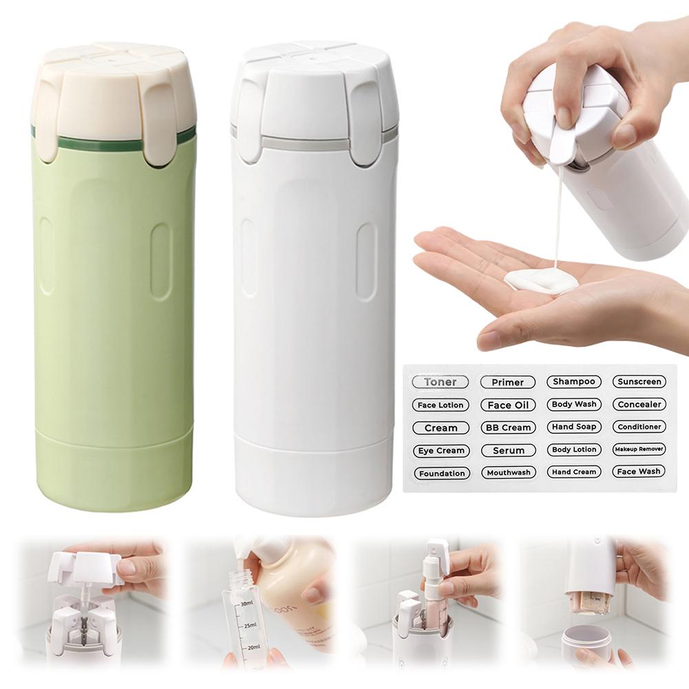4 In 1 Travel Dispenser Portable Travel Bottles Leak Proof Leakproof Travel Container For Perfume Shampoo Conditioner Lotion Gronata