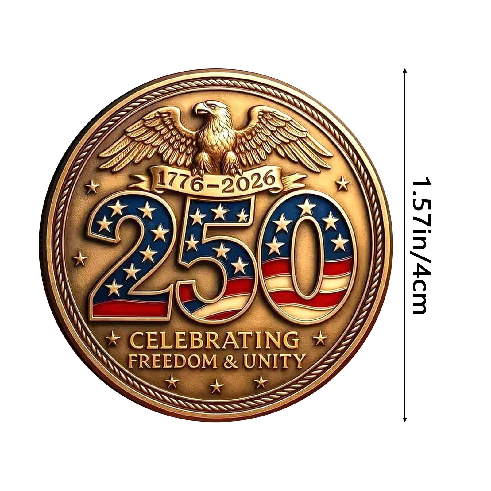 3D Embossed 250th Anniversary Commemorative Coin Gronata