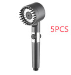 The Third Gear Adjustable Strong Supercharged Shower Head Household Bath Shower Hose Shower Head Gronata