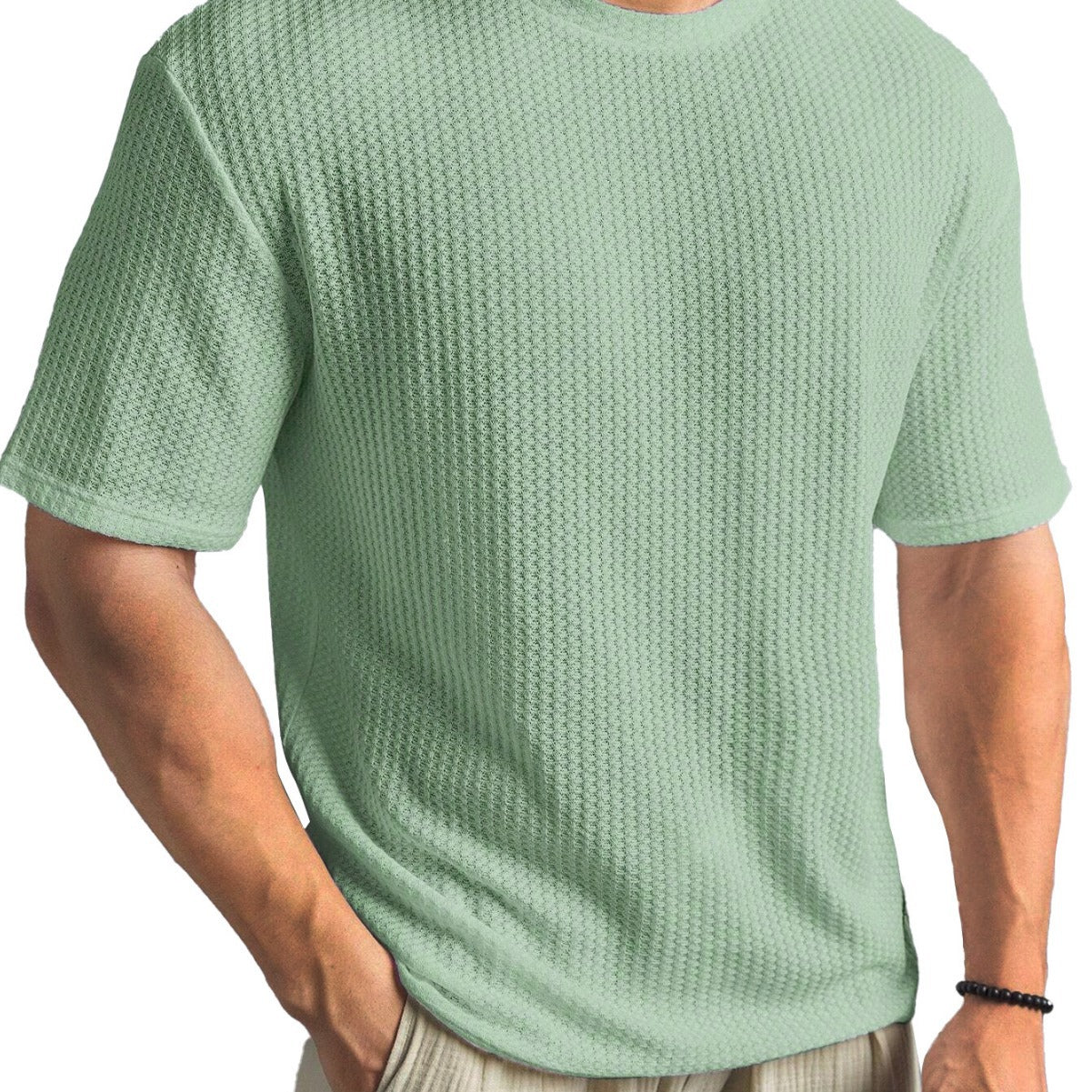 Casual Versatile Solid Color Men's Summer T-shirt Gronata