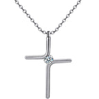 Cross Pendant New Simple Necklace Titanium Steel Plating Gronata