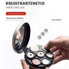 Portable Euro Coin Storage Box - Compact Money Organizer with Built-in Mirror for Travel and Home Use Gronata