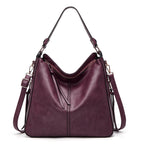 Hobos Zipper Bucket Bags With Adjustable Shoulder-strap Handbags Temperament High Capacity Messenger Shoulder Bag For Women Gronata