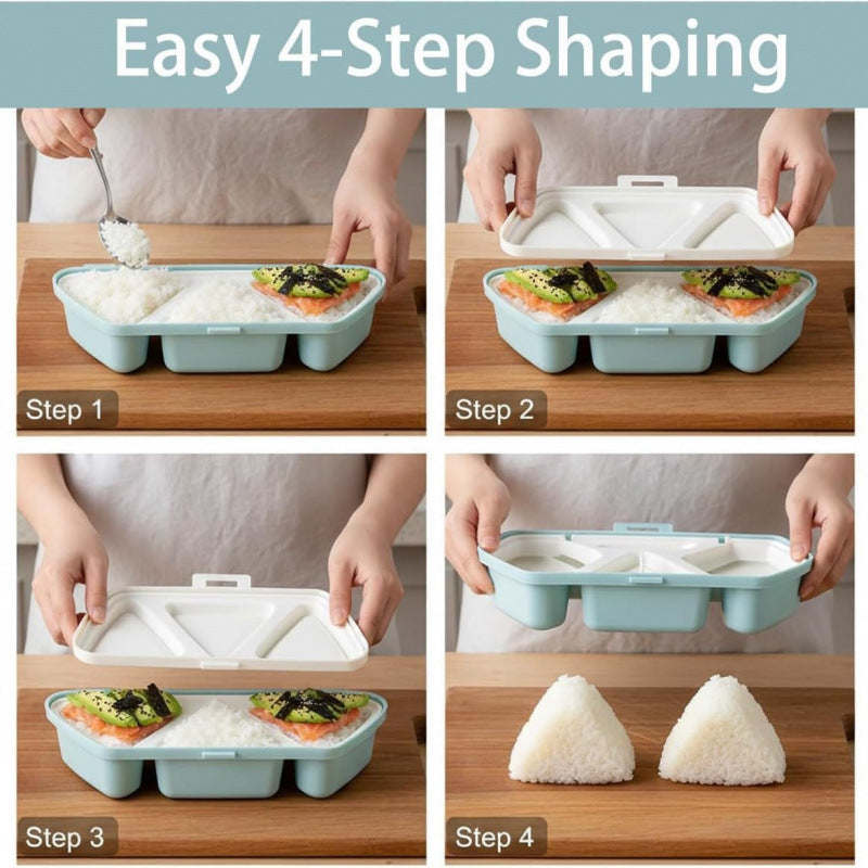Foldable Creative Bento Box Onigiri Mold Set Gronata