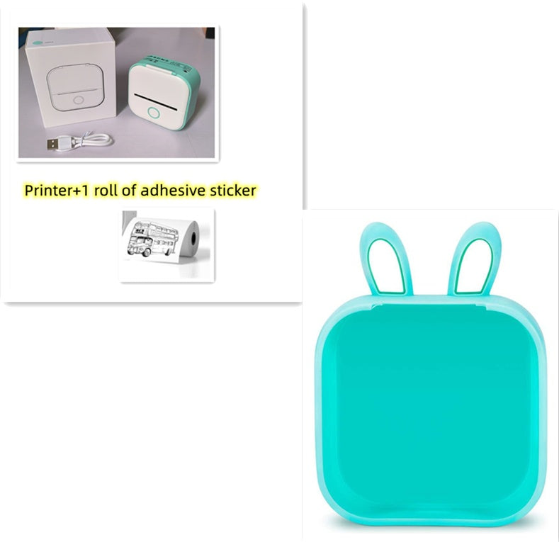 Portable Mini Thermal Label Printer Home Photo Printer Student Wrong Question Printer Bluetooth-compatible Mini Label Printer Price Tag Gronata