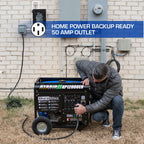 DuroMax XP5500EH 5,500-Watt Dual Fuel Portable Generator - Gas & Propane, Electric Start, RV & Emergency Ready Gronata