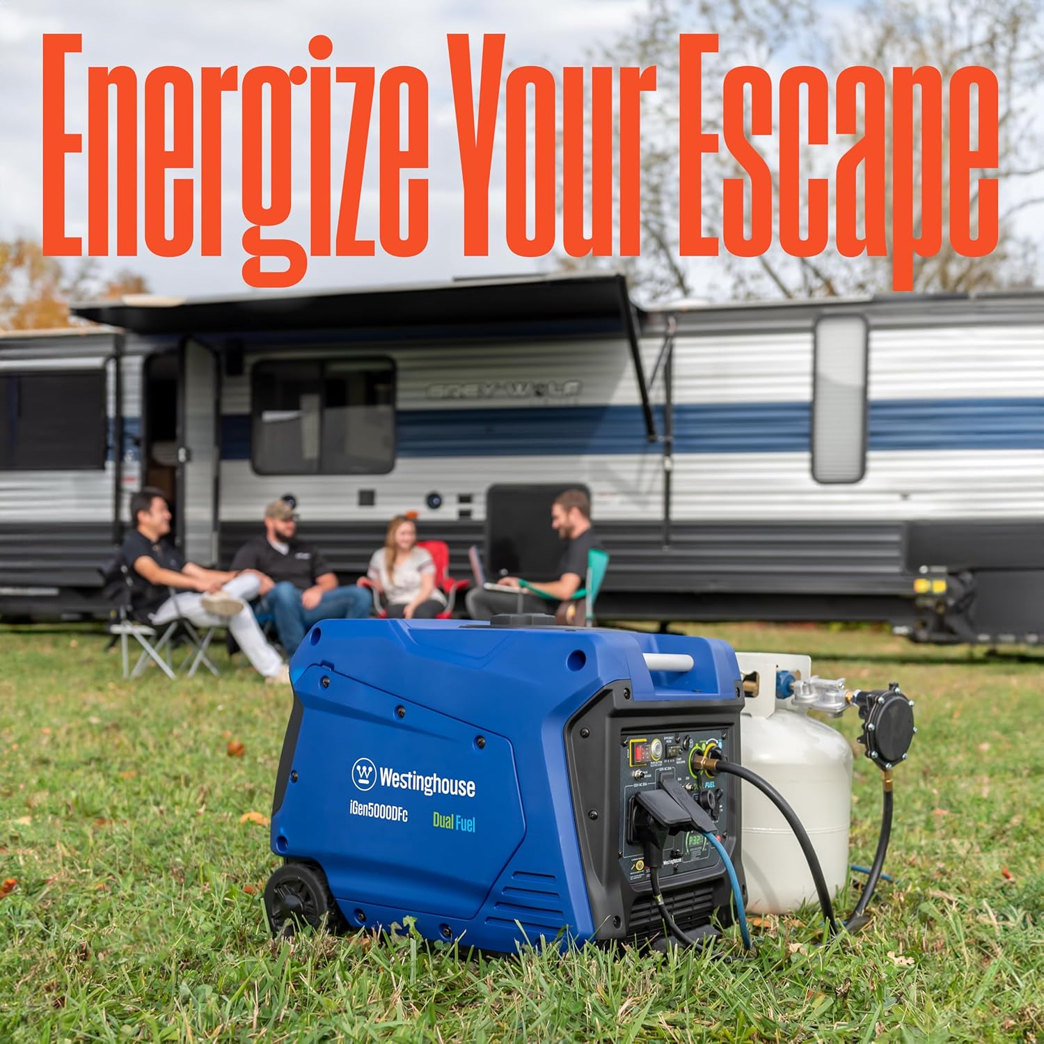 Westinghouse 5000 Peak Watt Super Quiet Dual Fuel Portable Inverter Generator, Remote Electric Start, Gas & Propane Powered, RV Ready, CO Sensor, Parallel Capable Gronata