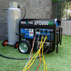 DuroMax XP12000HX 12,000-Watt Dual Fuel Portable Generator - Gas & Propane, Electric Start, Whole Home Power Backup, Transfer Switch Ready, RV & Emergency Ready Gronata