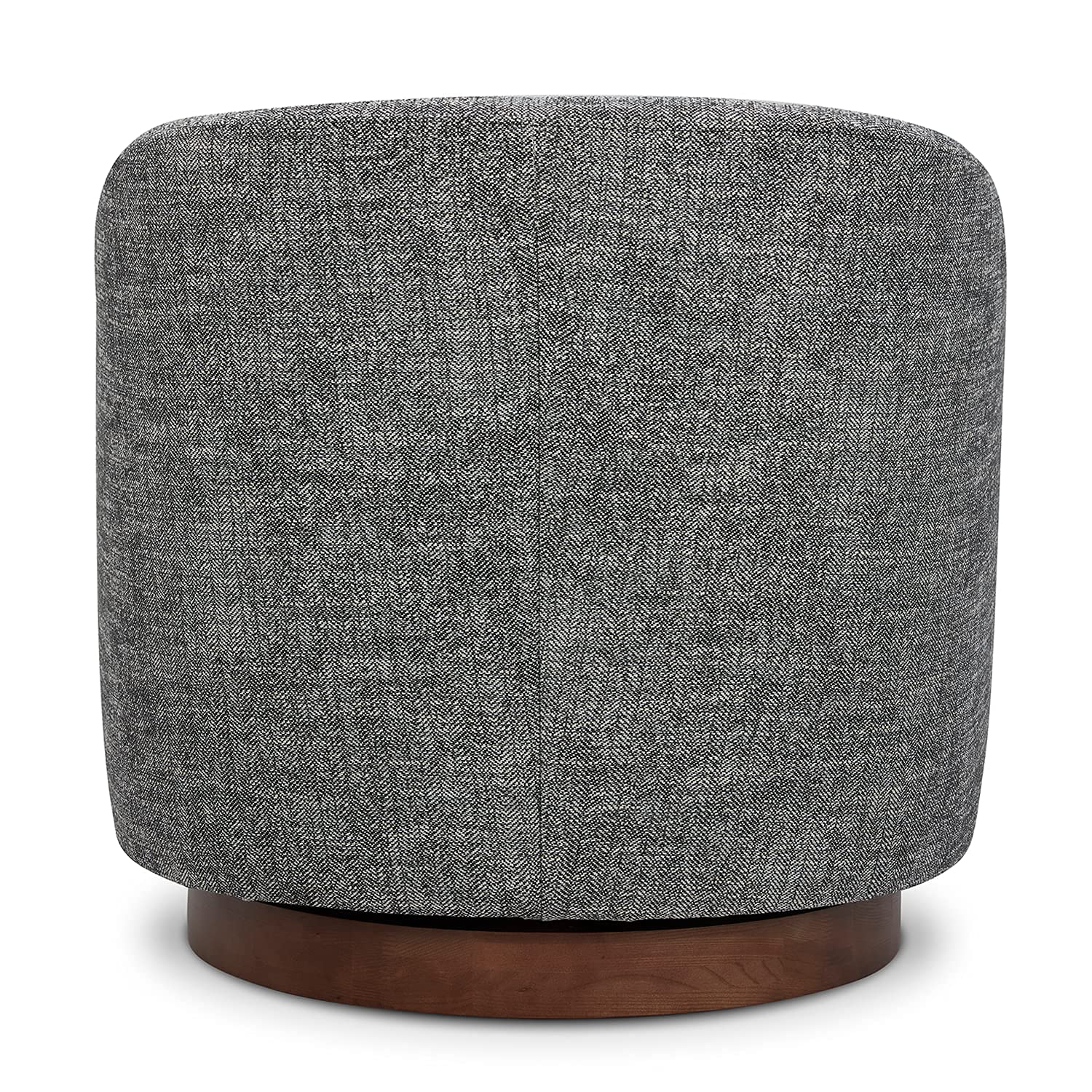 CHITA Swivel Accent Chair, Fully Assembled Fabric Barrel Armchair with FSC Certified Upholstered for Living Room, Bedroom and Office, Cream Gronata