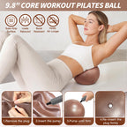 NANATI Pilates Kit 19PCS,Pilates Essentials Kit for Women,Pilates Equipment with 14.5" Pilates Ring and Ball,8 Resistance Bands,Ankle Weights,Sliders & Grip Socks Accessories for Starter Home Workouts Gronata