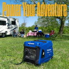 Westinghouse 5000 Peak Watt Super Quiet Portable Inverter Generator, Wheel & Handle Kit, RV Ready 30A Outlet, Gas Powered, CO Sensor, Parallel Capable,Blue Gronata
