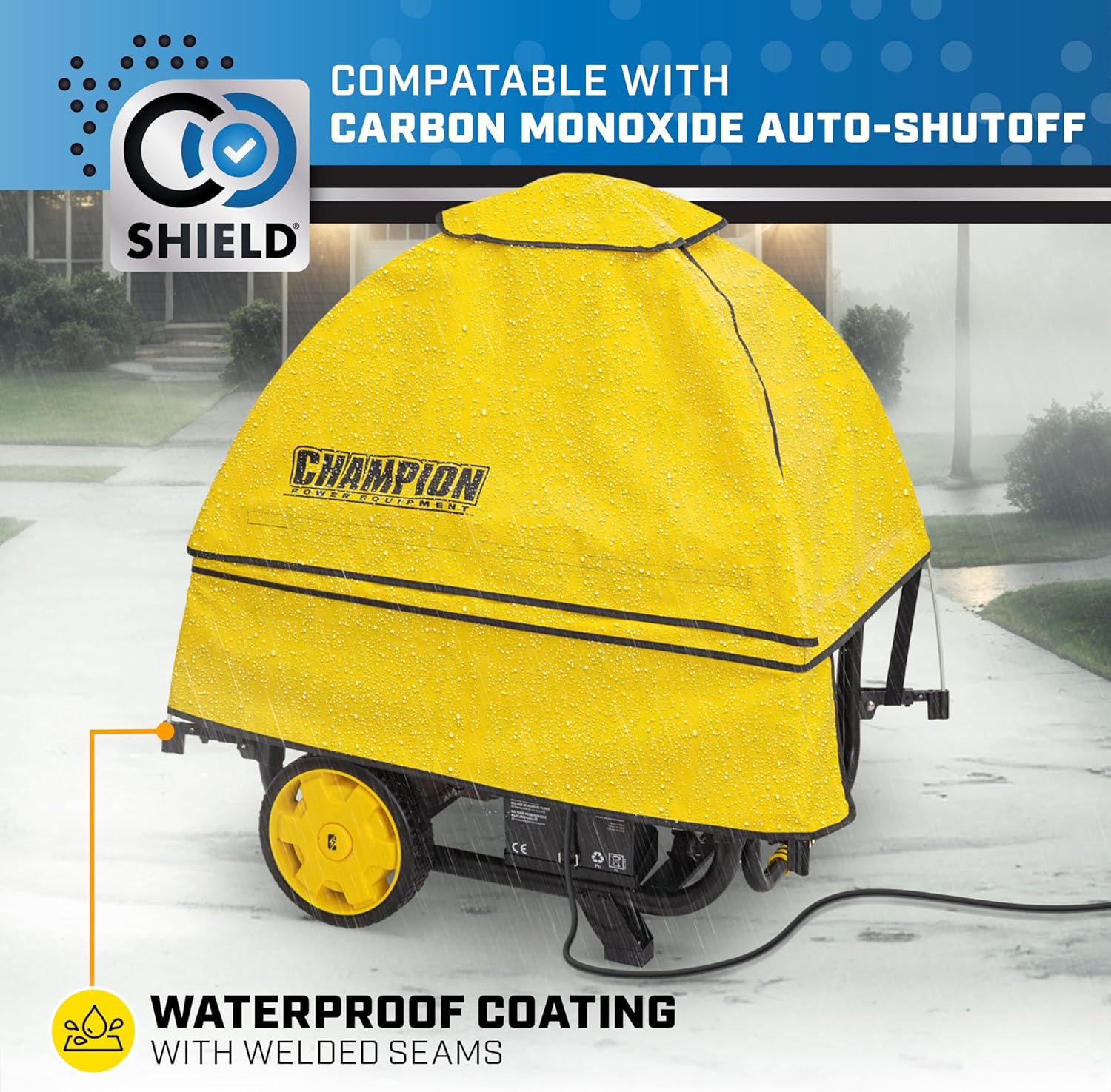 Champion Power Equipment 100376 Storm Shield Severe Weather Portable Generator Cover by GenTent for 4000 to 12,500-Starting Watt Generators Gronata