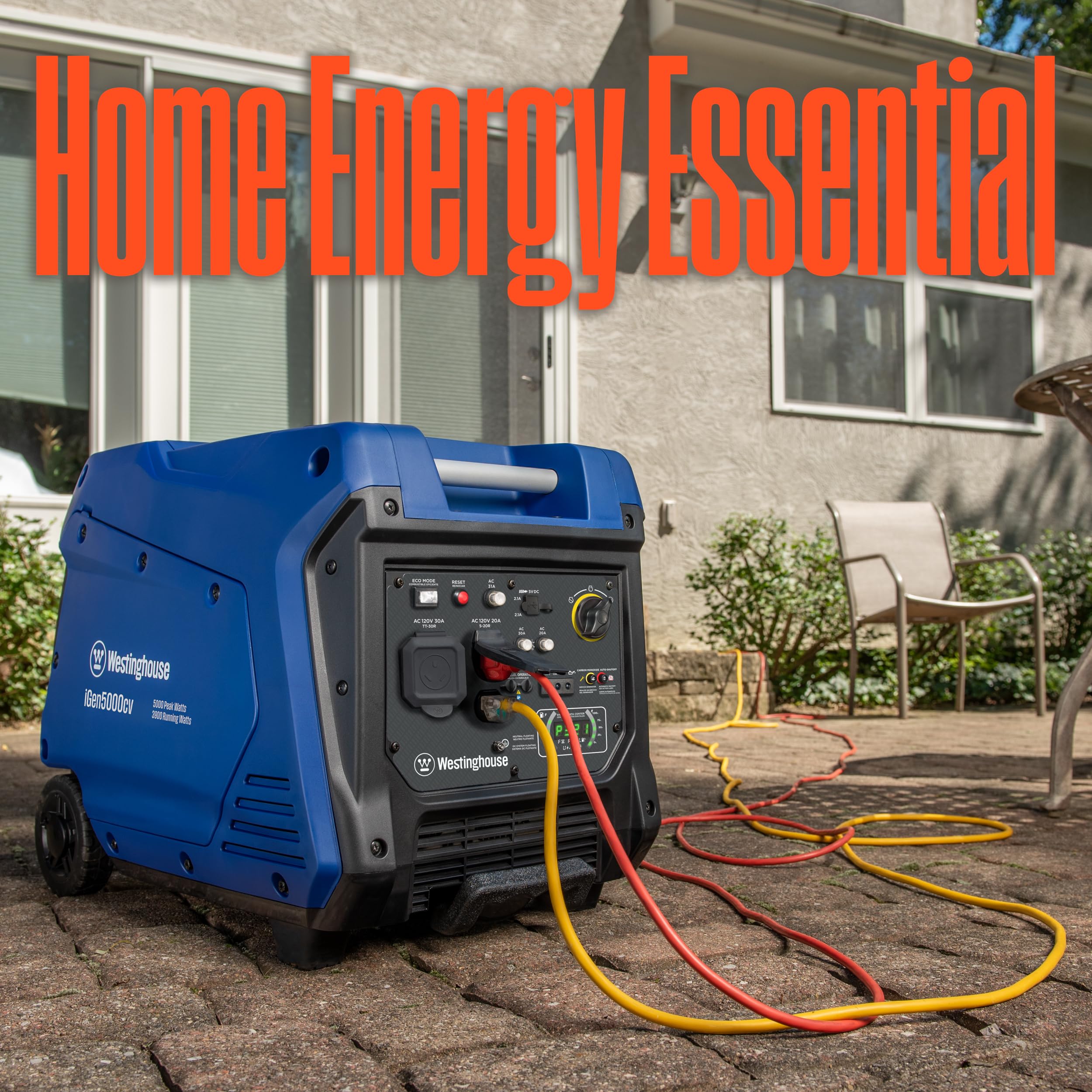 Westinghouse iGen4500DF Super Quiet Dual Fuel Portable Inverter Generator, 4500 Peak Watts & 3700 Rated Watts, Remote Electric Start, Gas & Propane Powered, RV Ready 30A Outlet, Parallel Capable Gronata